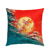 Surfing Reflections Outdoor Pillow Capture Coastal Tranquility - Beyond T-shirts